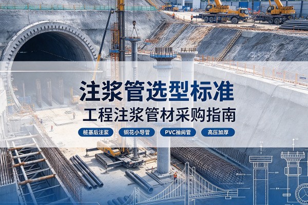 崇信注浆管选型标准