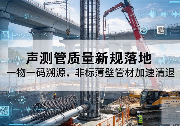 崇信声测管质量新规落地，一物一码溯源，非标薄壁管材加速清退
